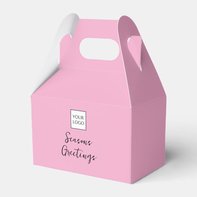 Rosa logotext Kampanj Business Förpackning Presentaskar (Framsidan Sidan)