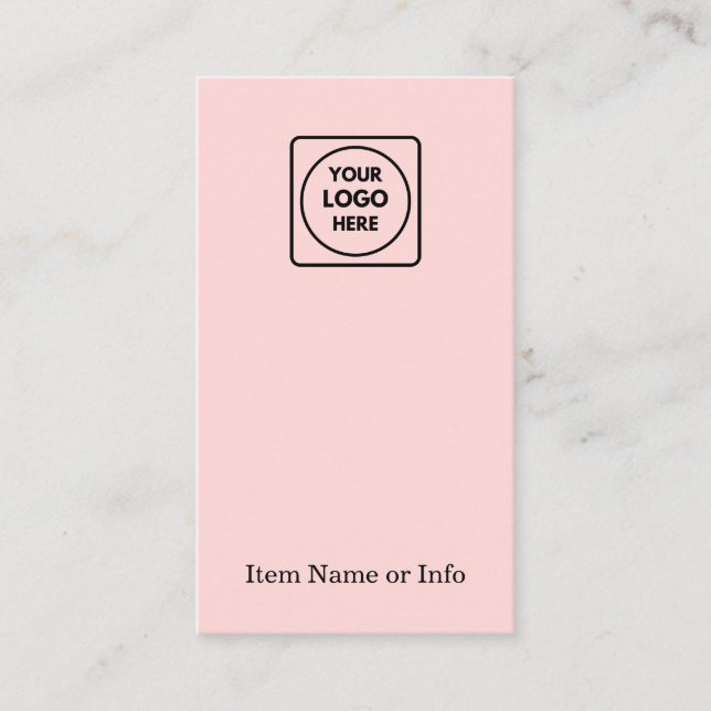 Rosa Logotyp | Anpassningsbar Modern Judenearring  Visitkort (Framsida)