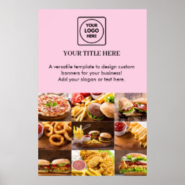 Rosa Logotyp | Fotografisk Reklamprofil Poster