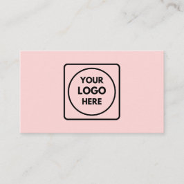 Rosa Logotyp | Minimalistisk Professionell Design Visitkort