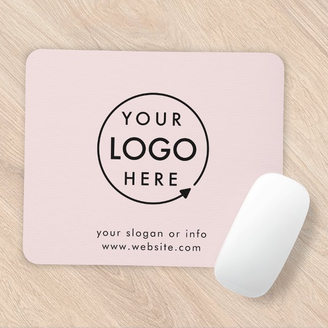 Rosa Logotyp | Modern minimalistisk affärsverksamh Musmatta (Skapare uppladdad)