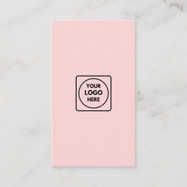 Rosa Logotyp | Modern Vertikal Stilren Design Visitkort