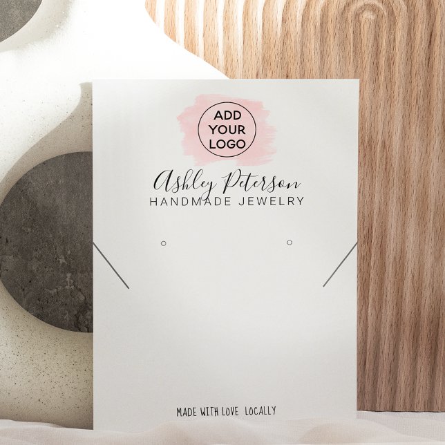 Rosa logotyp Svetsmyckena öronhalsband Visitkort (Skapare uppladdad)