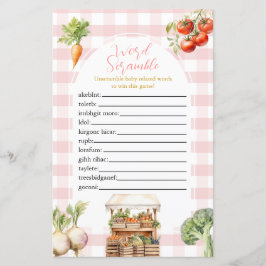 Rosa, lokalt odlat färskvarumarknadsspel i Ord