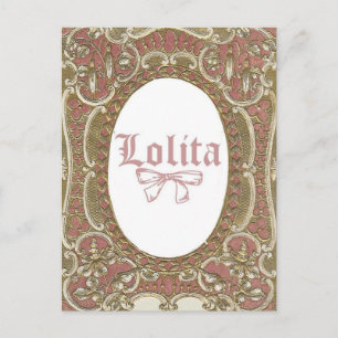 Rosa Lolita Postcard Vykort