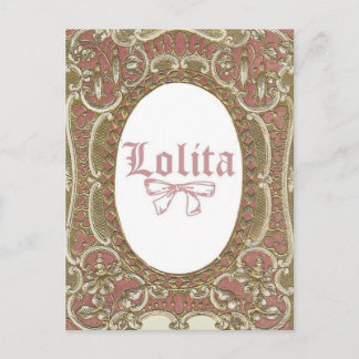Rosa Lolita Postcard Vykort