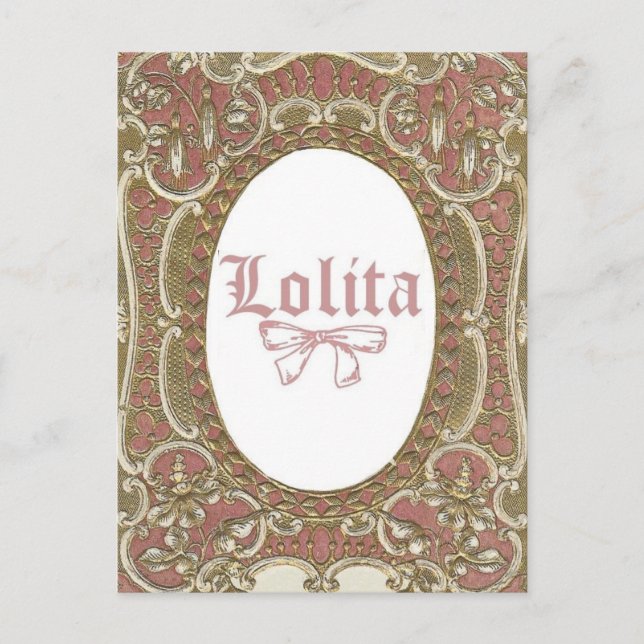 Rosa Lolita Postcard Vykort (Framsida)