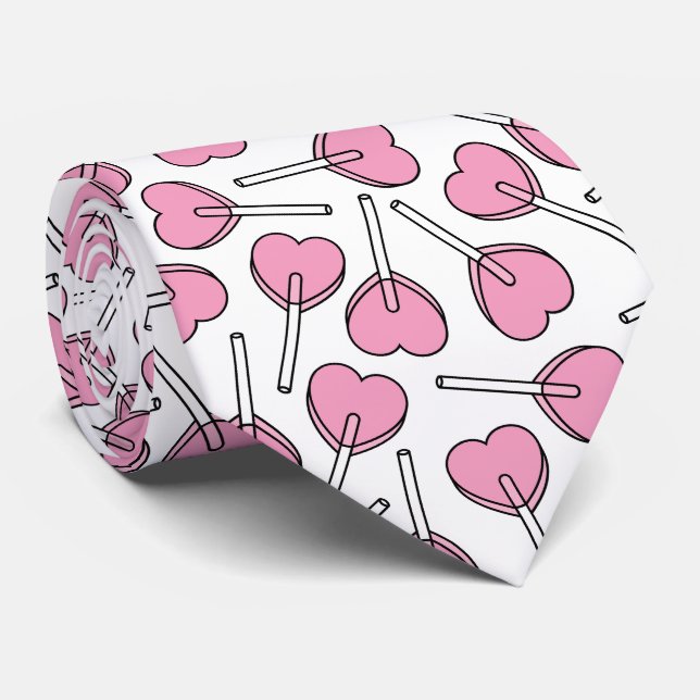 Rosa Lollipops, Heart Lollipop, Lollipop Mönster Slips (Rullad)