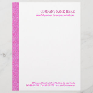 Rosa Lollypop Mönster Brevhuvud