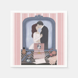 Rosa Lomise Pappersservett