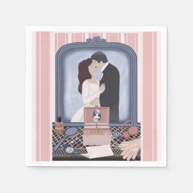 Rosa Lomise Pappersservett (Framsidan)