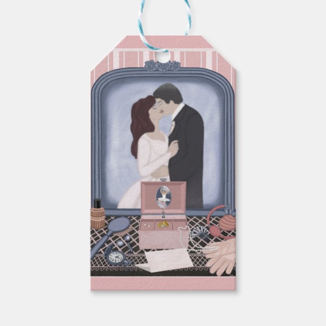 Rosa Lomise Presentetikett (Framsidan)