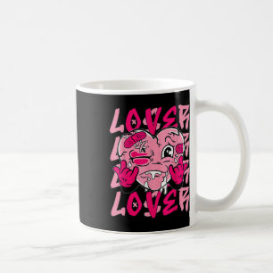 Rosa Loser Älskare Rosa Drift Hjärtmatchande tä Kaffemugg