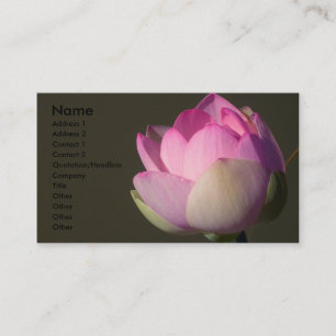 Rosa Lotus Affärskort Visitkort