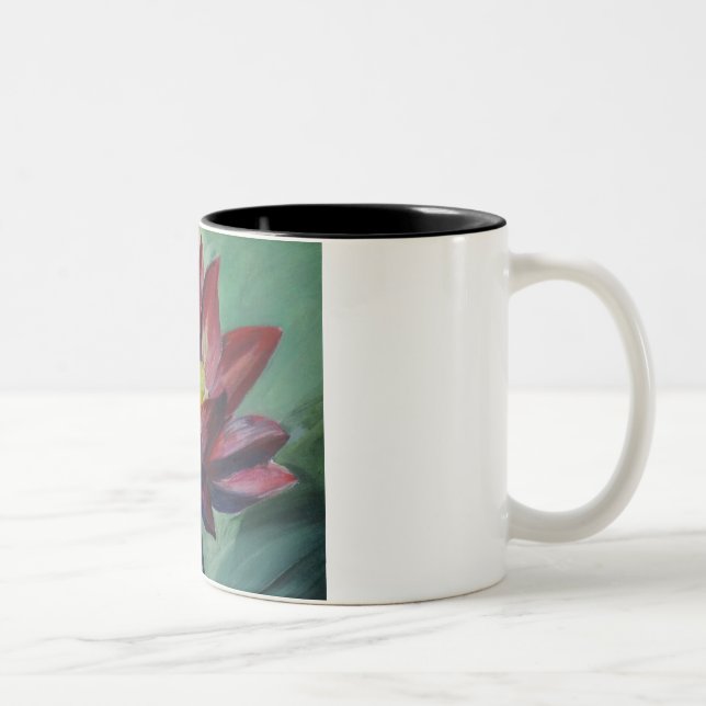Rosa Lotus Black 325 ml Two-Tone Mugg (Höger)