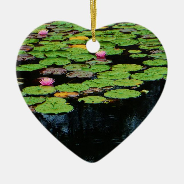 rosa lotus black julgransprydnad keramik (Framsidan)