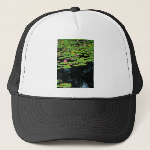 rosa lotus black truckerkeps