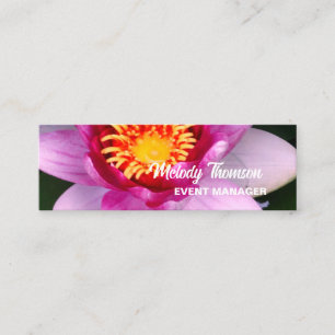 Rosa Lotus Bloom Mini Visitkort