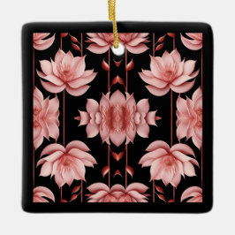 Rosa Lotus Classic Julgransprydnad Keramik