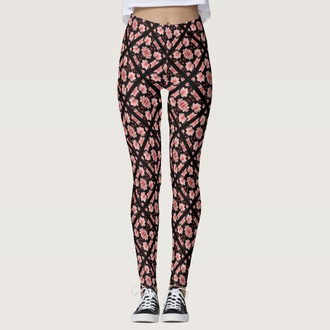 Rosa Lotus Classic Leggings (Framsida)