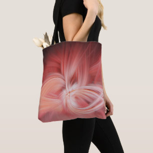 Rosa Lotus Elegant Abstrakt Modern Zen Art Tygkasse