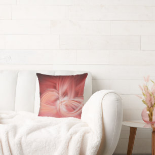 Rosa Lotus Elegant Modern Abstrakt Light Mönster Kudde