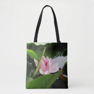 Rosa Lotus Floral Photography Tygkasse