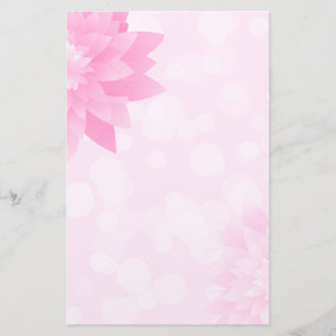 Rosa Lotus Flower Bokeh Brevpapper