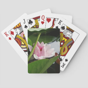 Rosa Lotus Flower Card Casinokort
