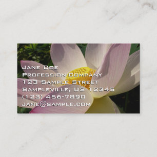 Rosa Lotus Flower III, sommartid, Blommigt Visitkort