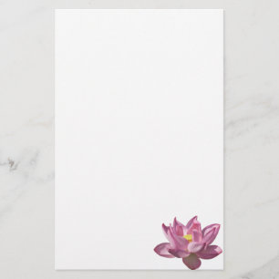 Rosa Lotus Flower IV Brevpapper