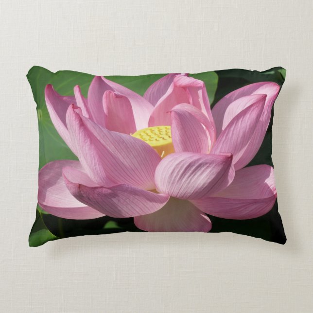 Rosa Lotus Flower IV Prydnadskudde (Framsidan)