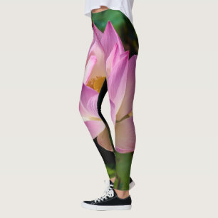 Rosa Lotus Flower Leggings