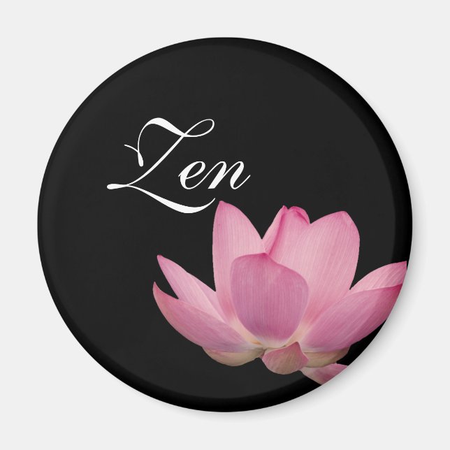 Rosa Lotus Flower Magnet (Framsidan)