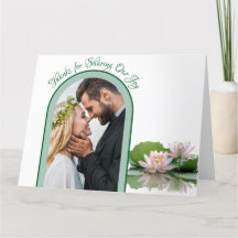 Rosa Lotus Flower och Grönt Bröllop