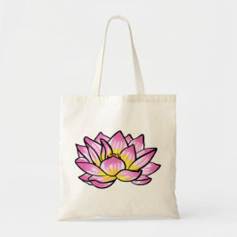 Rosa Lotus Flower Tygkasse