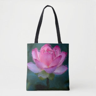 Rosa Lotus Flower Tygkasse