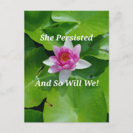 Rosa Lotus Flower Vykort