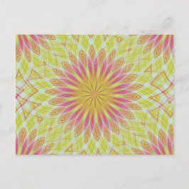 Rosa Lotus Flower Vykort