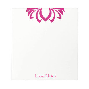 Rosa Lotus Flower Yoga Instructor Holistic Classic Anteckningsblock