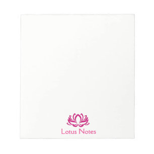 Rosa Lotus Flower Yoga Instructor Holistic Classic Anteckningsblock