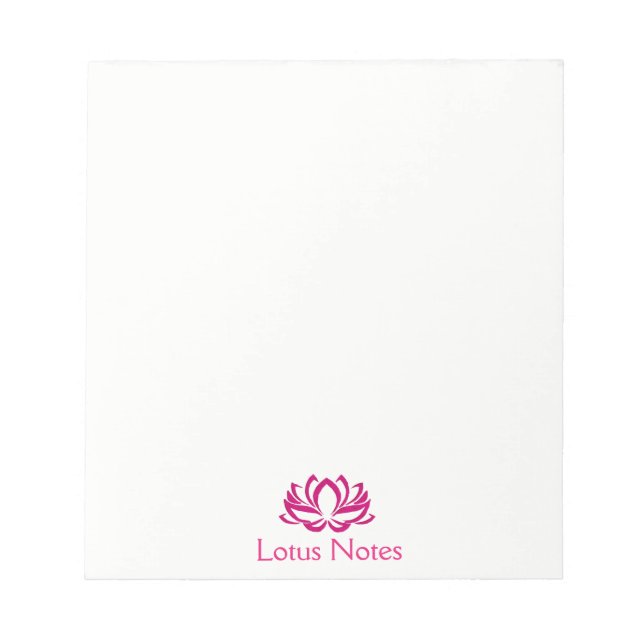 Rosa Lotus Flower Yoga Instructor Holistic Classic Anteckningsblock (Framsida)