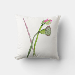 Rosa Lotus Flower Zen Buddhist Art Kudde