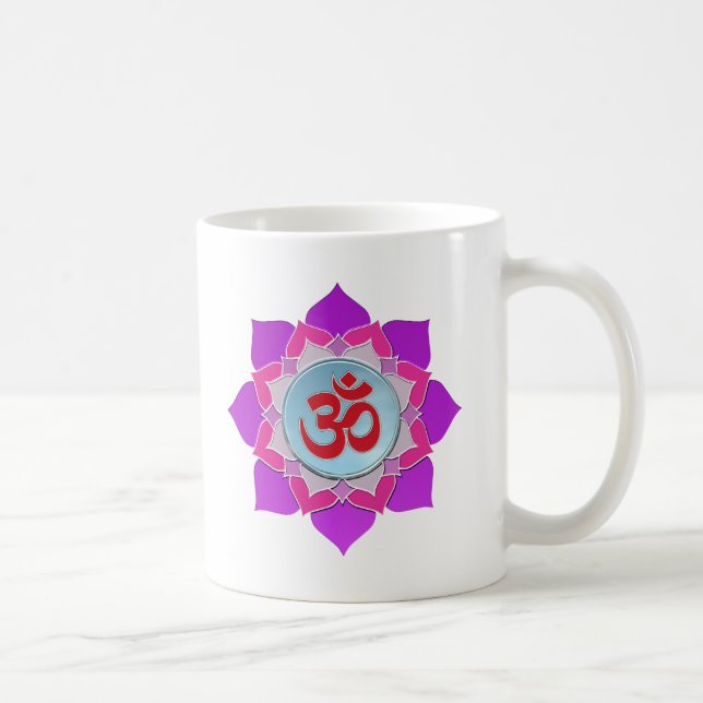 Rosa lotus kaffemugg (Höger)
