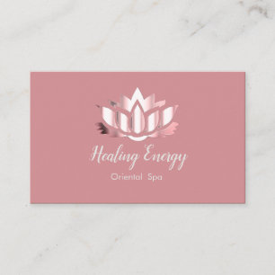 Rosa lotus - läkande energi visitkort