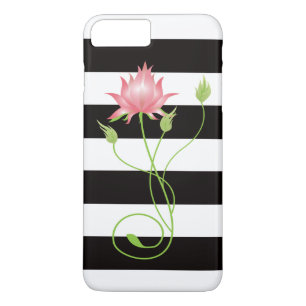 Rosa Lotus Modern Rand Blommigt