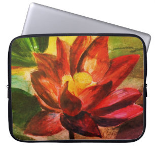 Rosa Lotus Neoprene Laptop sleeve 15 tum