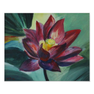 Rosa Lotus Painting , Kodak Professionell Papper Fototryck
