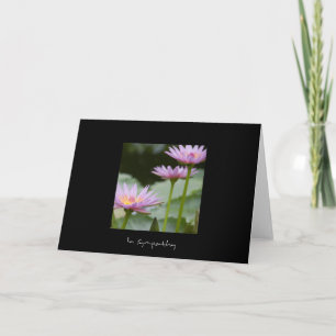 Rosa Lotus ・ Sympathy Card Kort