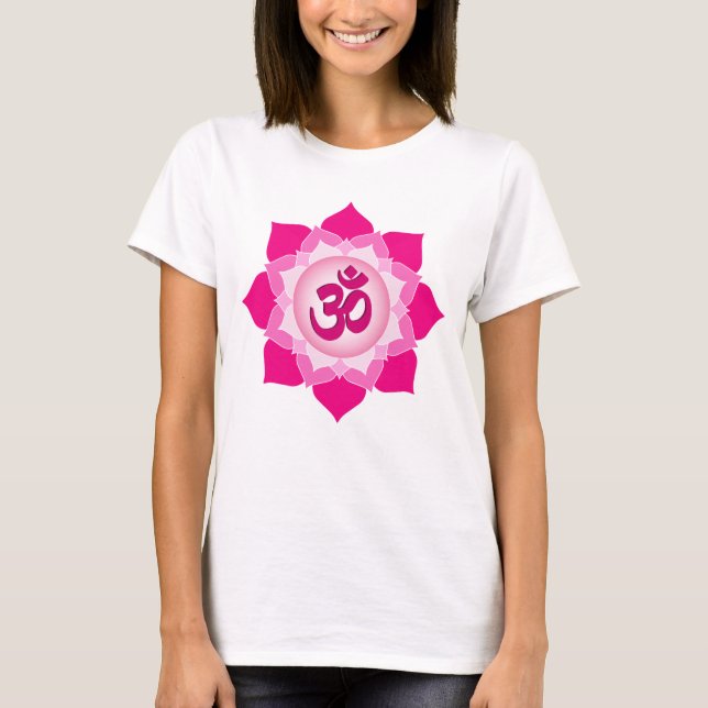 Rosa lotus tee shirt (Framsida)